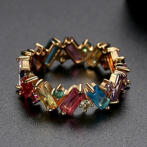 The Rainbow Bohemia Band Ring - I Spy Jewelry