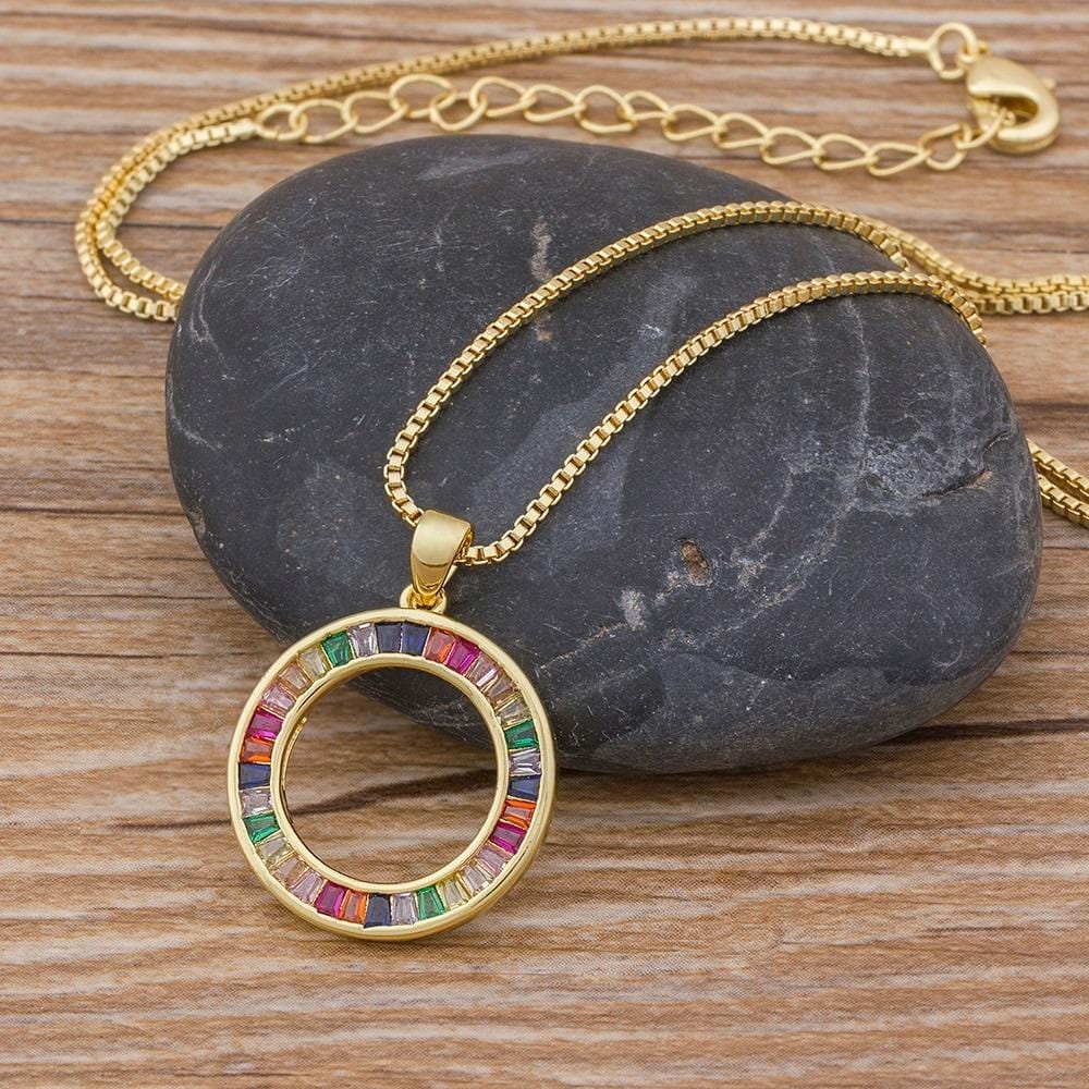 The Rainbow Circle Necklace - I Spy Jewelry