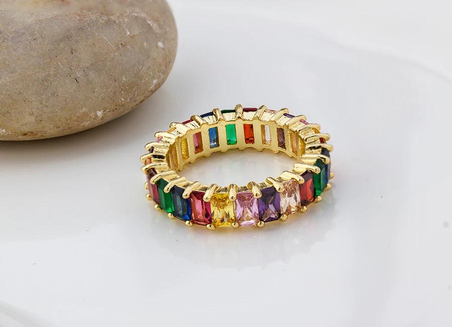 The Rainbow Emerald Band Ring - I Spy Jewelry