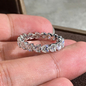 The Evelyn Heart Band Ring - I Spy Jewelry