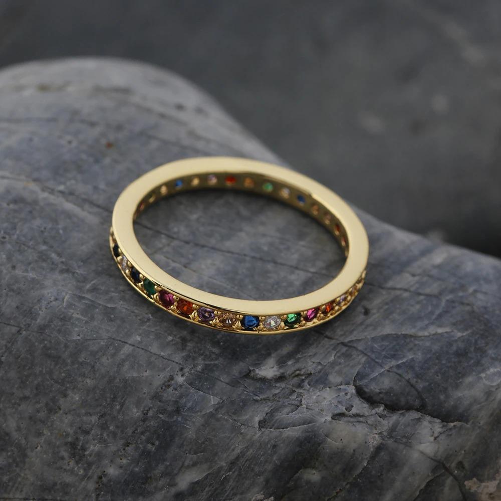 The Rainbow Petite Band Ring - I Spy Jewelry