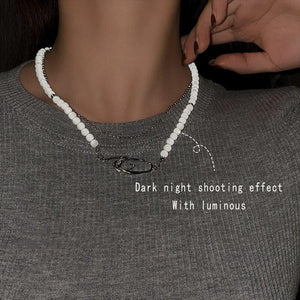 The Aurora Glowing Pearl Necklace - I Spy Jewelry