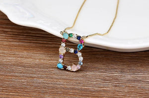 The Rainbow Initial Variety Necklace - I Spy Jewelry