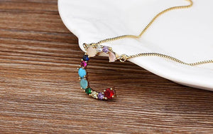 The Rainbow Initial Variety Necklace - I Spy Jewelry