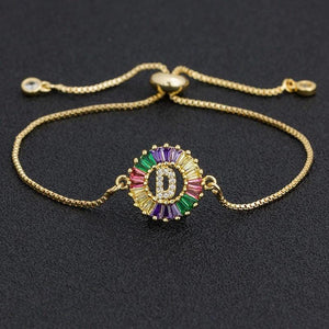 The Rainbow Initial Bracelet - I Spy Jewelry