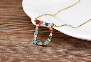 The Rainbow Initial Variety Necklace - I Spy Jewelry