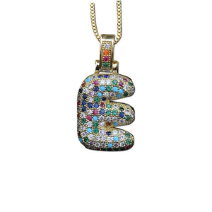 The Bubbly Initial Rainbow Necklace - I Spy Jewelry