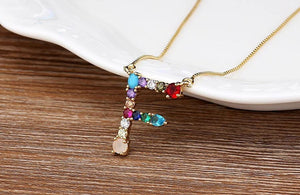 The Rainbow Initial Variety Necklace - I Spy Jewelry