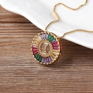 The Rainbow Initial Necklace - I Spy Jewelry