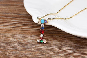 The Rainbow Initial Variety Necklace - I Spy Jewelry