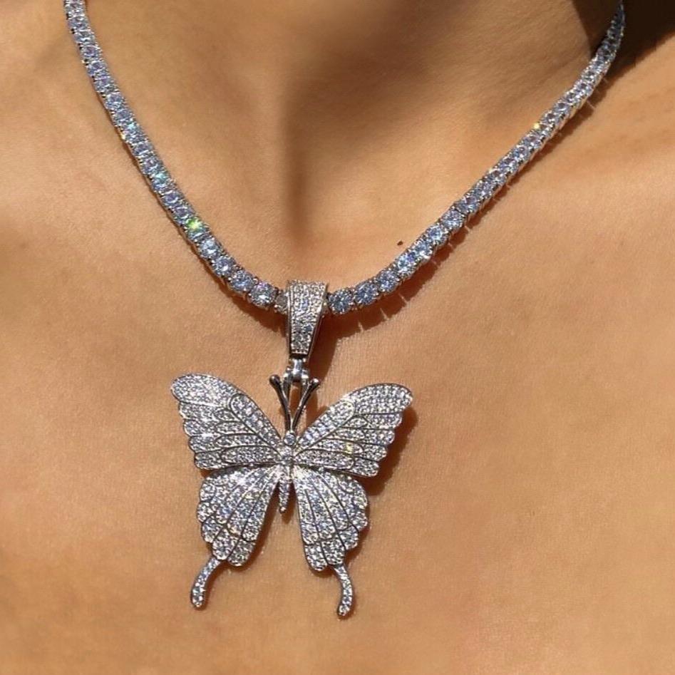 Icy Butterfly Necklace - I Spy Jewelry