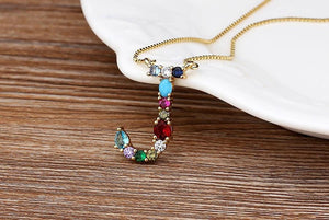 The Rainbow Initial Variety Necklace - I Spy Jewelry