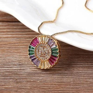 The Rainbow Initial Necklace - I Spy Jewelry