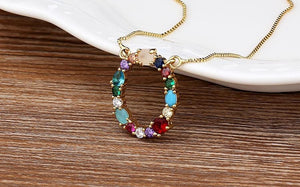 The Rainbow Initial Variety Necklace - I Spy Jewelry