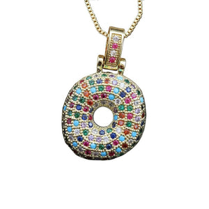 The Bubbly Initial Rainbow Necklace - I Spy Jewelry