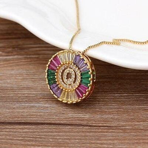 The Rainbow Initial Necklace - I Spy Jewelry