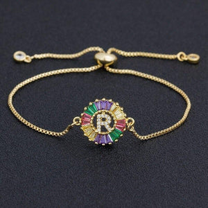 The Rainbow Initial Bracelet - I Spy Jewelry