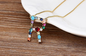 The Rainbow Initial Variety Necklace - I Spy Jewelry