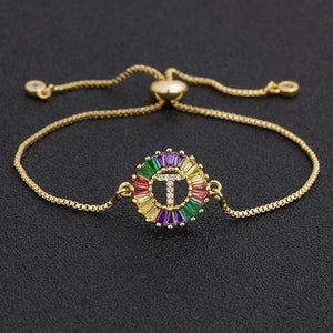 The Rainbow Initial Bracelet - I Spy Jewelry