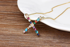 The Rainbow Initial Variety Necklace - I Spy Jewelry