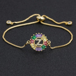 The Rainbow Initial Bracelet - I Spy Jewelry